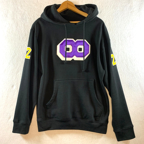 Kobe x Gigi Infinity Tribute Men Hoodie Black The Hoopery Sports Basketball NBA - Picture 1 of 12
